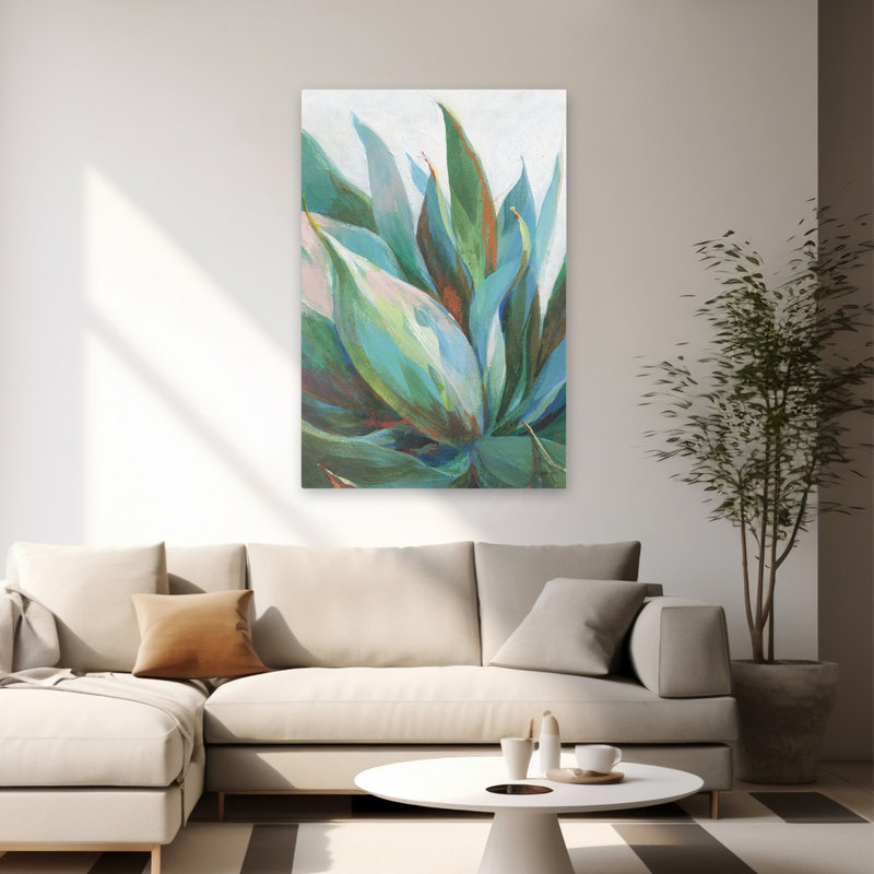 Agave et plante d'agave, H 60 po x l 40 po