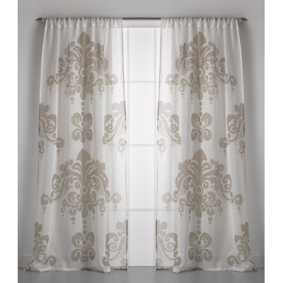 Mcdowell Linen Sheer Curtain Single Panel