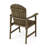 Outdoor Weather Resistant Acacia Wood Adirondack Dining Chairs (Set of 2), Perfect for Patio and Backyard Relaxation-187097779