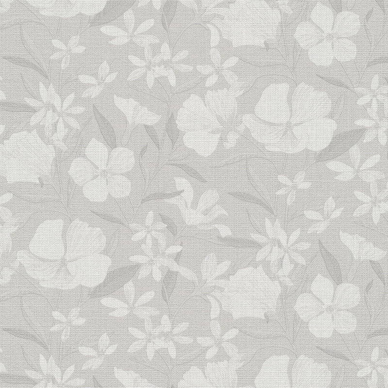 Papier peint floral, Grey