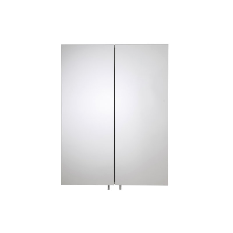 Anton 500.13mm W 670.05mm H Surface Frameless Medicine Cabinet Mirror 2 Adjustable