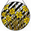 Panneau de vitrail en forme de jonquille 12 "H 12"-2008389968