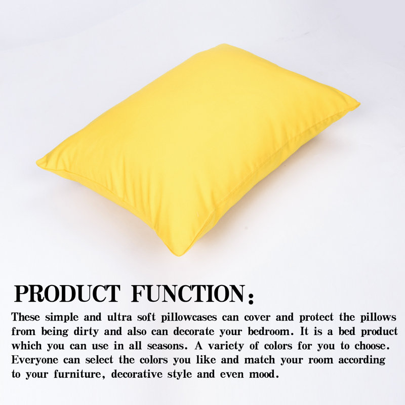 Taies d'oreiller pour tout-petits à fermeture à glissière, taies d'oreiller de voyage 100% microfibre brossée, 13 x 18 pouces - NTBAY