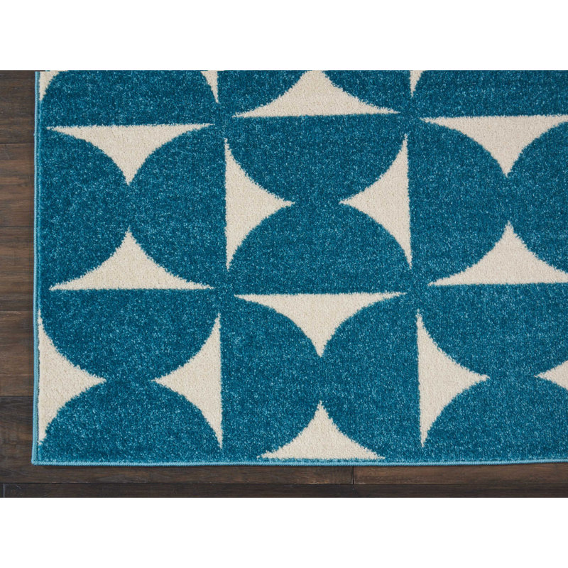 Tapis bleu Cristin Eclectic Bohemian, Rectangle 8 pi x 10 pi
