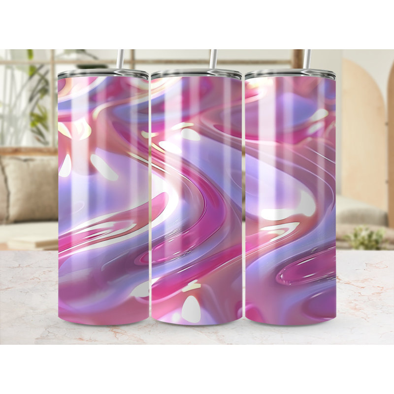 Choose Handmade Tumblers 591ml Vacuum Insulated Stainless Steel (18/8) Travel Tumbler with Straw