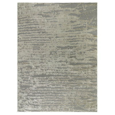 Terrain Striped Area Rug in Taupe