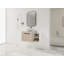 Meuble-lavabo flottant de 36 po au design moderne avec lavabo d'art en céramique, dalle de pierre plate et petites tablettes de rangement, porte à fermeture douce, ensemble KD-534985232