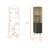 Branford 2-Shelf 6-Bottle Bar Cabinet Macadamia And Black Wengue