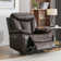 Saneela 40" Wide Modern Breathable Leather Power Recliner with Durable Diamond Stitching & USB