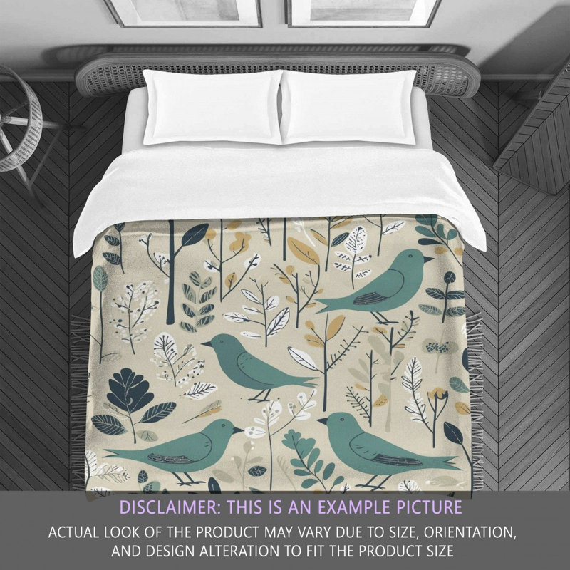Bird Machine Printed Comforter, King Comforter