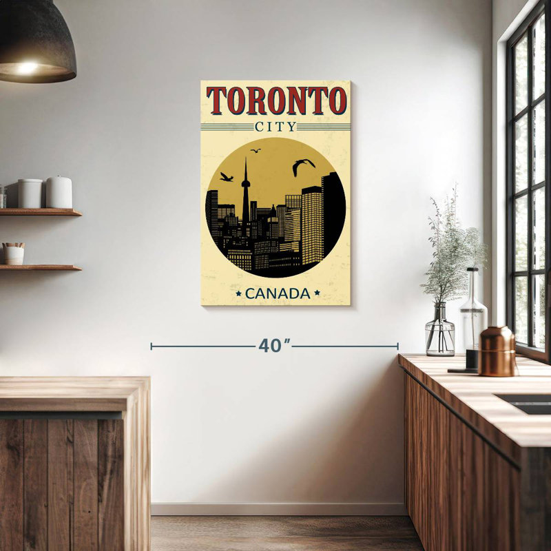 Affiche rétro Aime Toronto, H 36 po x l 24 po