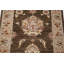 2x3 ft Brown Handknotted Accent Rug, Handmade Wool Rug for Bedroom and Entryway