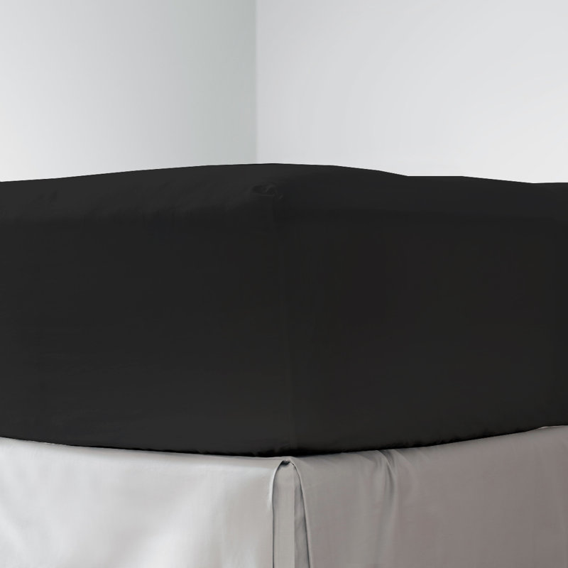 Brushed Microfiber Bottom Sheets with Built in Sheet Straps, Grey, Full Fitted Sheet