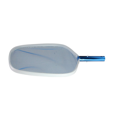 19.75" White And Blue Pool Leaf Skimmer With Net