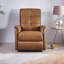 Fauteuil inclinable en cuir Norann