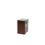Table de chevet 2 tiroirs Modern Classic avec finition cerisier, panneau de particules et fabrication en pin