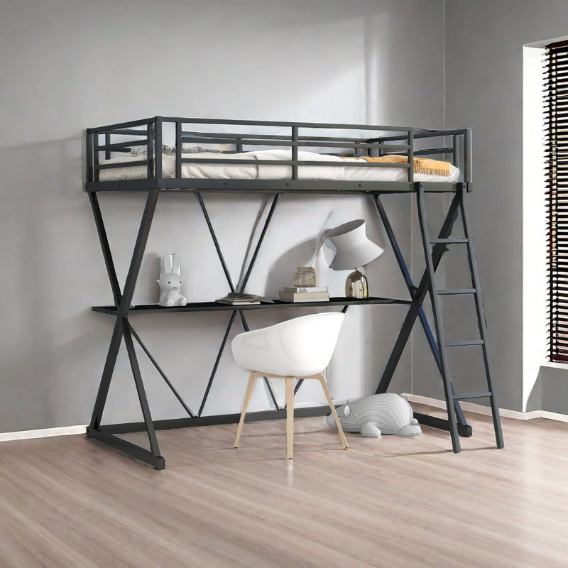 Lit mezzanine simple pour enfants Ameerat