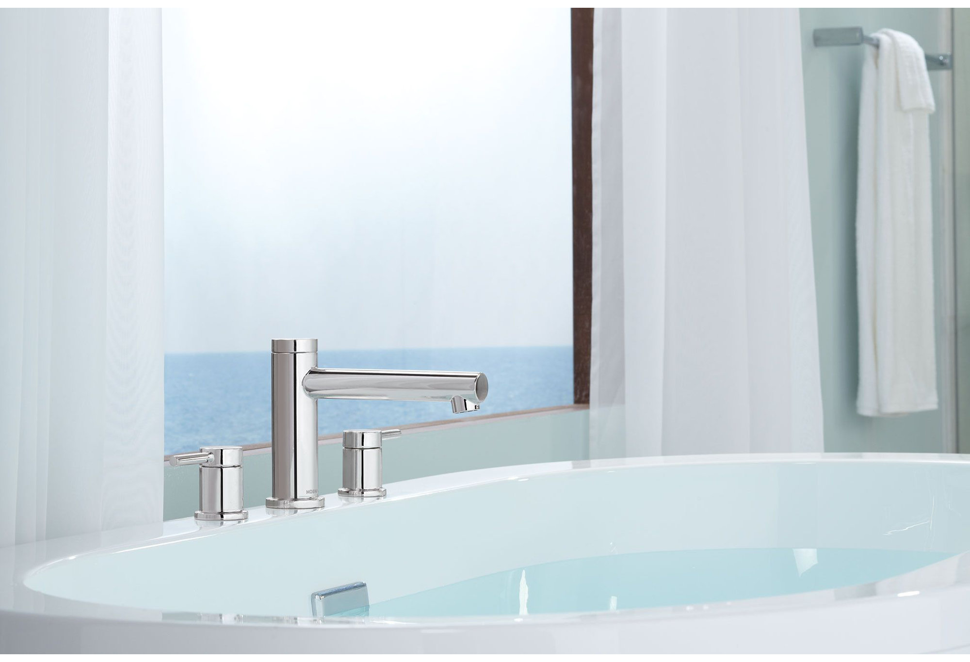 Moen Align Double Handle Deck Mounted Roman Tub Faucet Trim