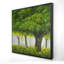 Forêt par Summer - décor de toile encadrée arbres bruns-119950992