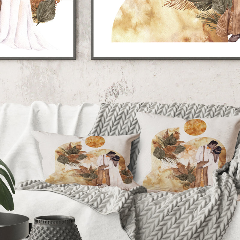 Coussin décoratif Radiant Newly Weds I - Glam 12 po x 20 po