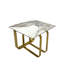 Table de bout rectangulaire avec plateau en pierre frittée, structure en métal doré pour le salon-1973952291