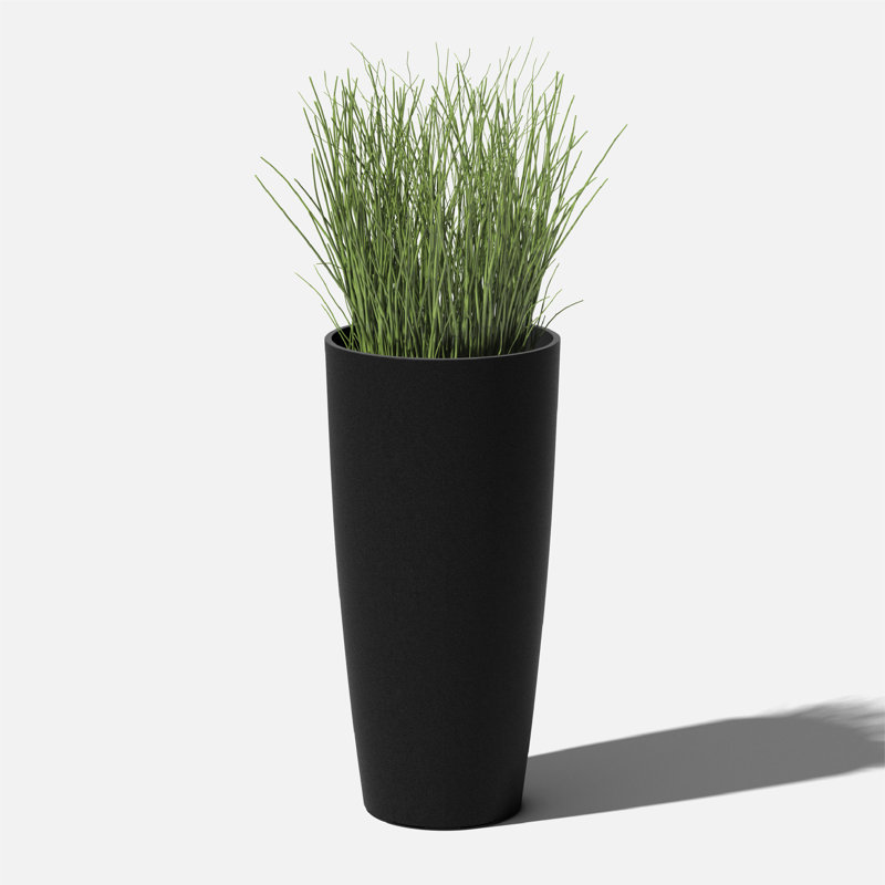 Mason Series Selena Planter, Black, 1