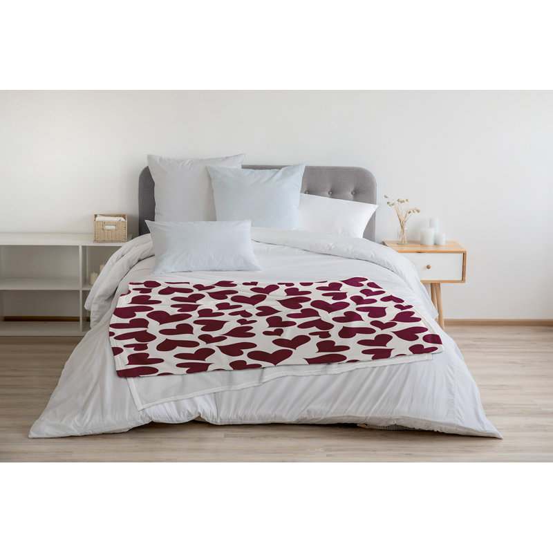 Jeté Saint-Valentin, Magenta, L 30 po x L 39,75 po