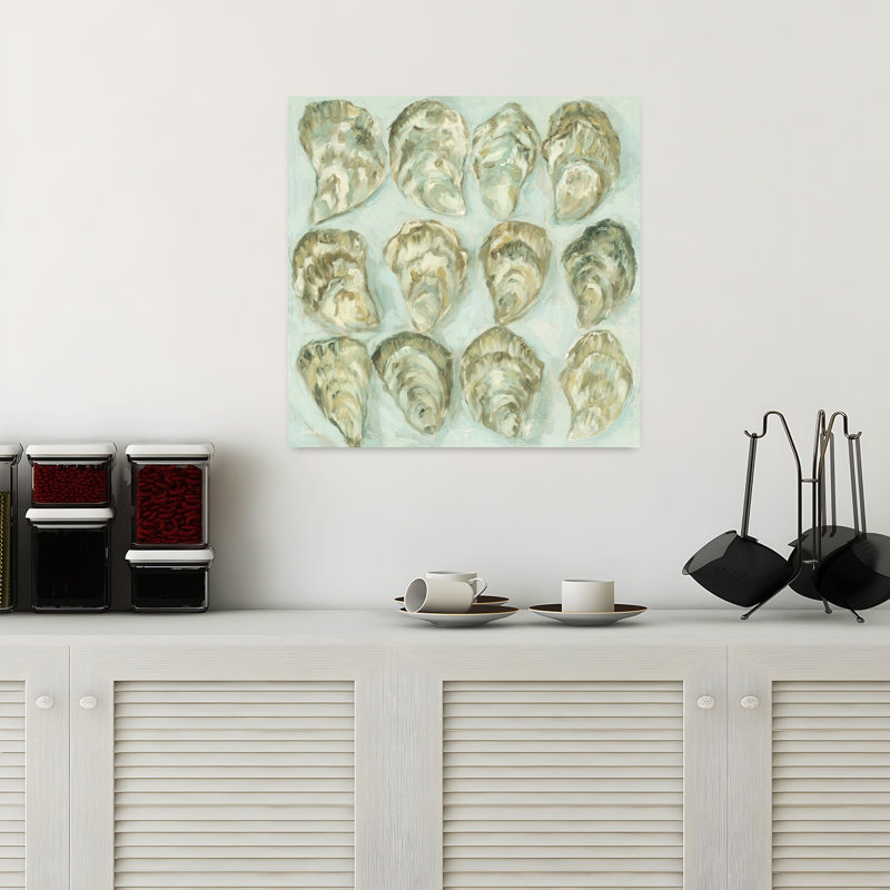 Trésors de la marée II, art mural abstrait côtier, H 18 po x l 18 po