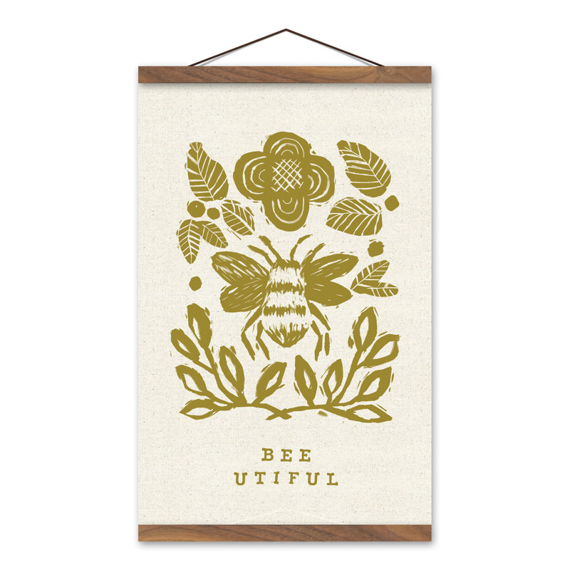 «Beautiful Bee», peinture sur toile sans cadre
