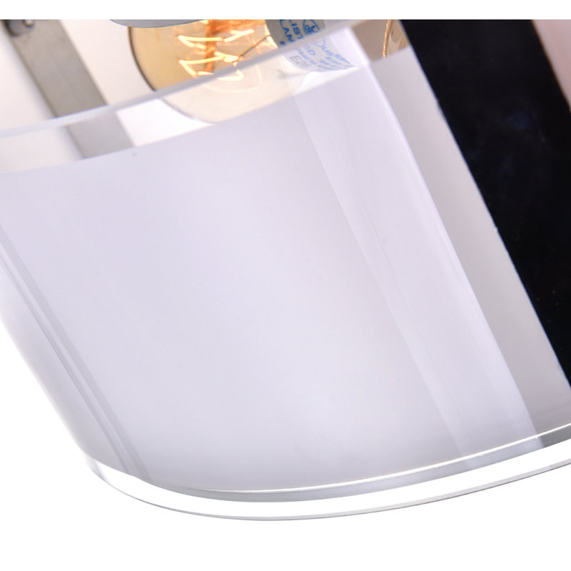 4 Light 17in Chrome Round Chandelier with Frosted Glass Shade for Modern Dining Room, Living Rooms, or Entryway Lighting