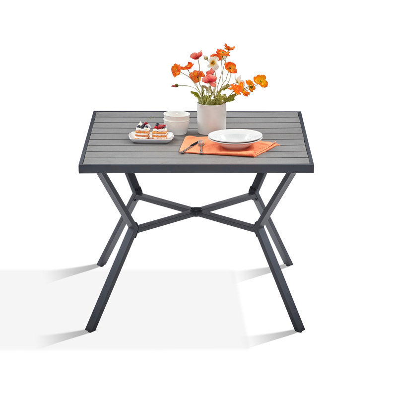 Table de salle à manger pour quatre personnes, gris