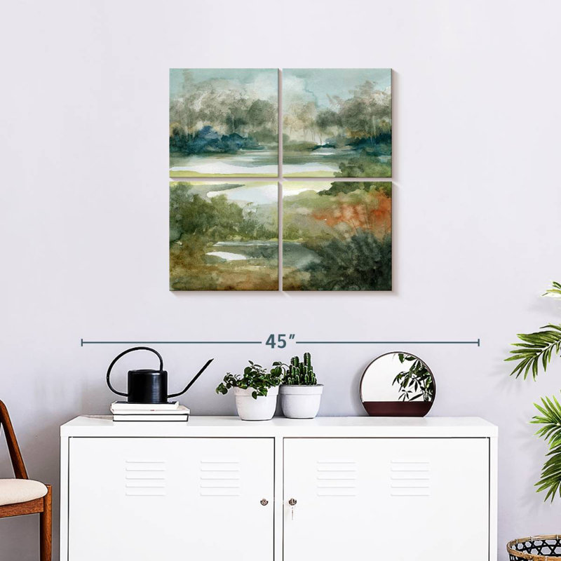 Avery Calm Converging Streams, 26" H x 26" W