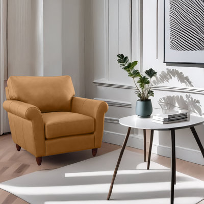 Chaise en cuir véritable Buxton