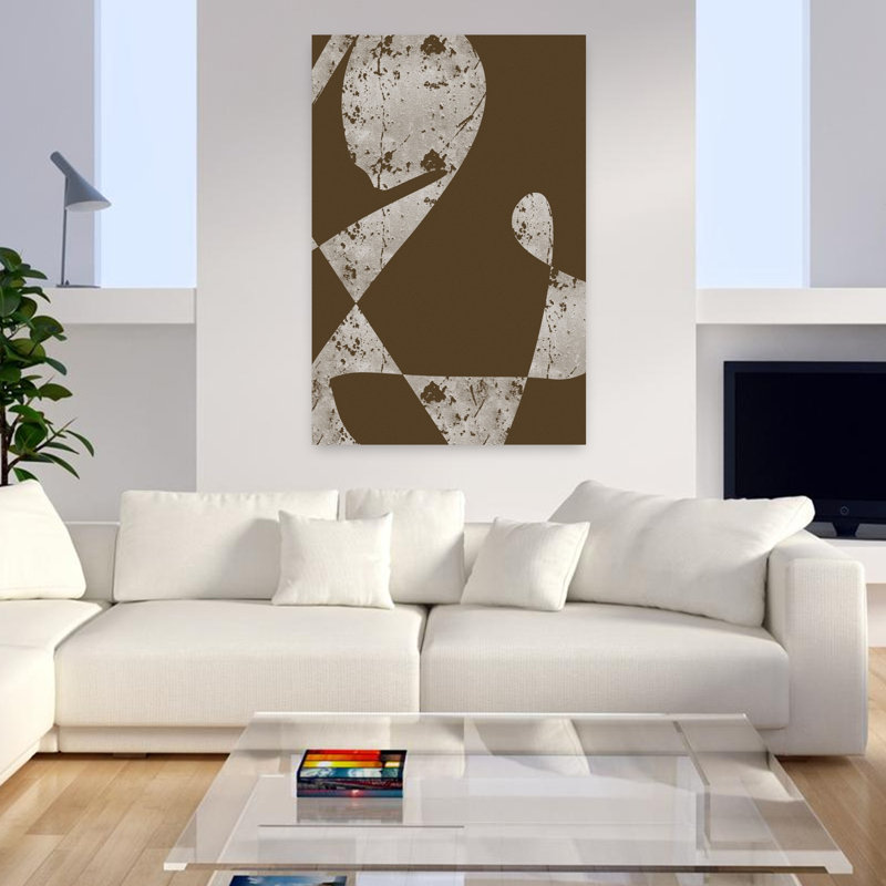 Art contemporain, art contemporain abstrait, H 48 po x l 32 po