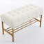 Banc de rangement rembourré pour chaussures