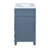 30" Retro Blue Bathroom Vanity, Solid Wood Frame With Groove Pattern