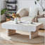 Table basse Mid-Century moderne avec tiroir cannelé-1286942077