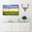 Flock Of Birds Above Sunflowers In Abstract - Wrapped Canvas Print-55313774