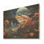 Art mural grenouille cosmique - grenouilles et crapauds sur bois de pin naturel-101407886