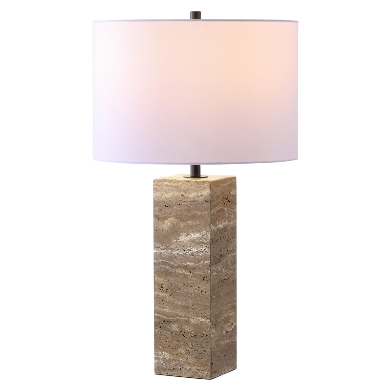 Aubray Table Lamp, Travertine