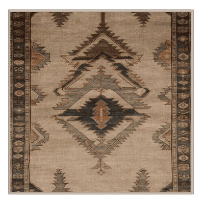 Machine Washable Persian Brown Area Rug