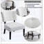 Fauteuil d'appoint capitonné avec sièges surdimensionnés