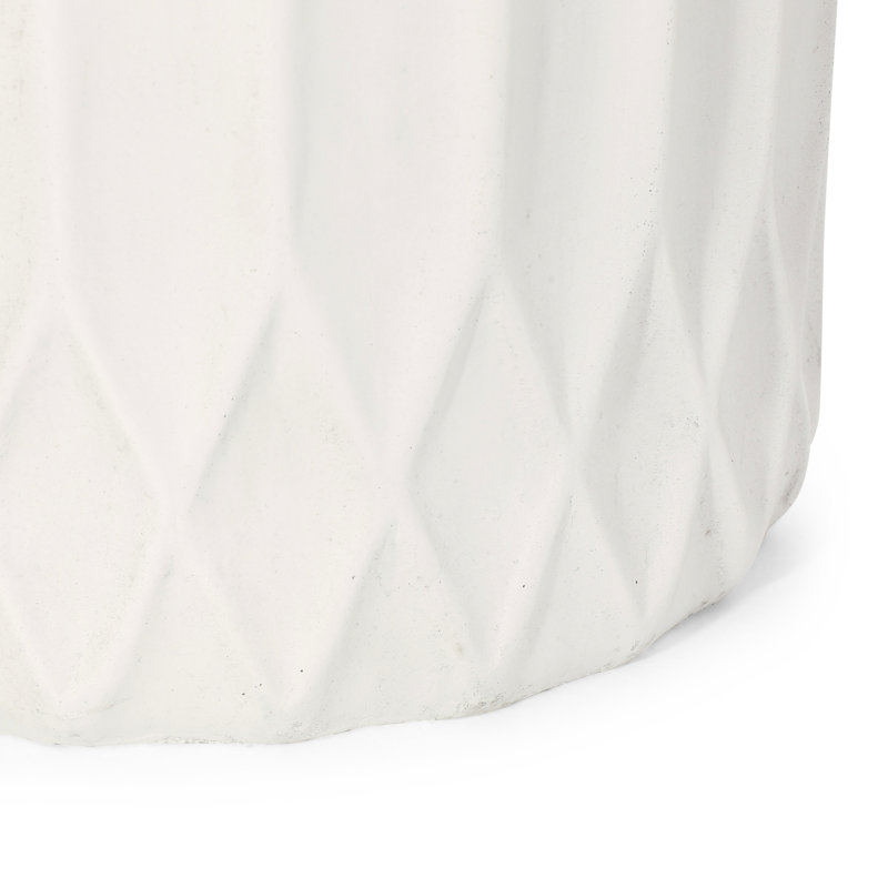 Jardinière antique blanche - panier de jardin en oxyde de magnésium pour plantes, 13,08 po Profondeur, largeur, hauteur, 9,32 lb