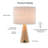 Lezah Solid Wood USB Table Lamp-290858955