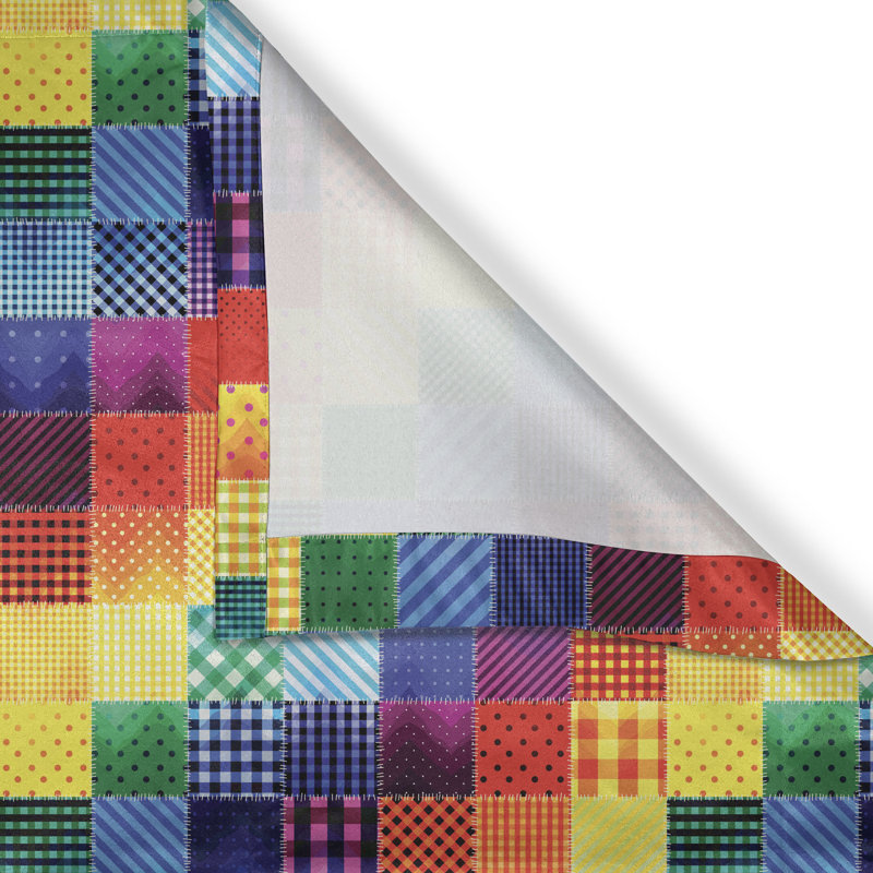 Multicolore rideaux de fenêtre décoratifs à 2 panneaux avec œillets East Urban Home, L 50 po x L 108 po