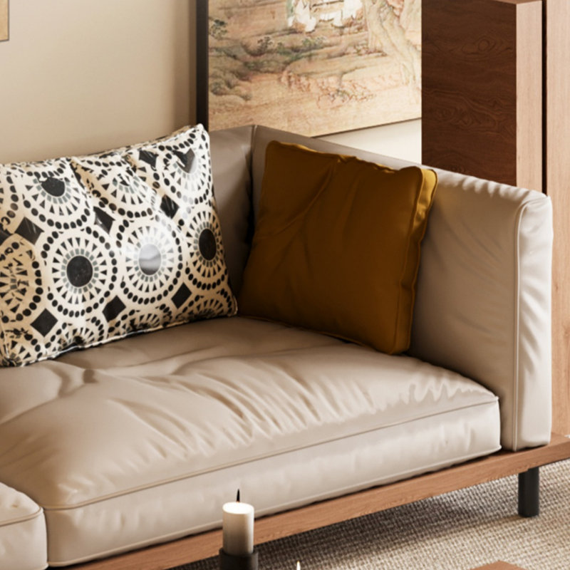 High-End Solid Wood Fabric Sofa