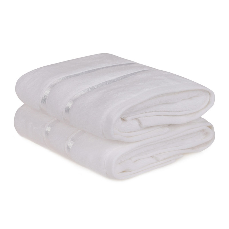 Luxurious Hand Towel Set, 100% Microcotton, 19.7 x 35.4 inches | Ultra-Soft 19.7 oz/sq yd, Machine Washable at 104°F | Elegant White Color, Absorbent and Quick-Drying for Home & Spa Use