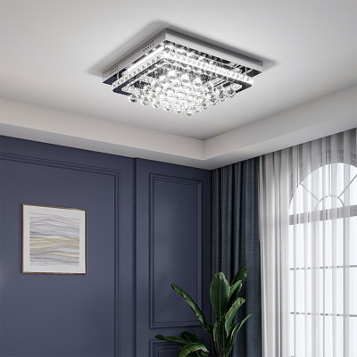 Christensen Ceiling Light 40cm Crystal LED Flush Mount