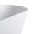 63 Inch Matte White Freestanding Bathtub, One - Piece Construction, Comfortable Soaking In Bathroom Solid Surface Inch, White, Modern Style For Family Bathrooms