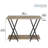 Rustic 2 Tier Wood Console Sofa Table